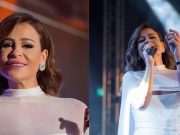 كارول سماحة ملاك يرتدي الابيض في حفل ابو ظبي – خاص