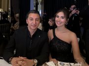 النجمة مي سليم تتألق من تصاميم المبدع ماهر غلاييني في حفل انتخاب Miss Arab world Europ