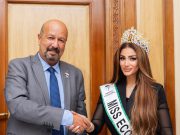 تكريم ملكة جمال مصر للبيئة والسياحة في روتاري تقديرا لدورها المجتمعي