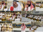 بحضور نخبة من المشايخ والمسؤولين ورجال الأعمال.. مبارك بن دهيكل السلمي يحتفي بالشيخ أحمد بن بندر السديري في جدة